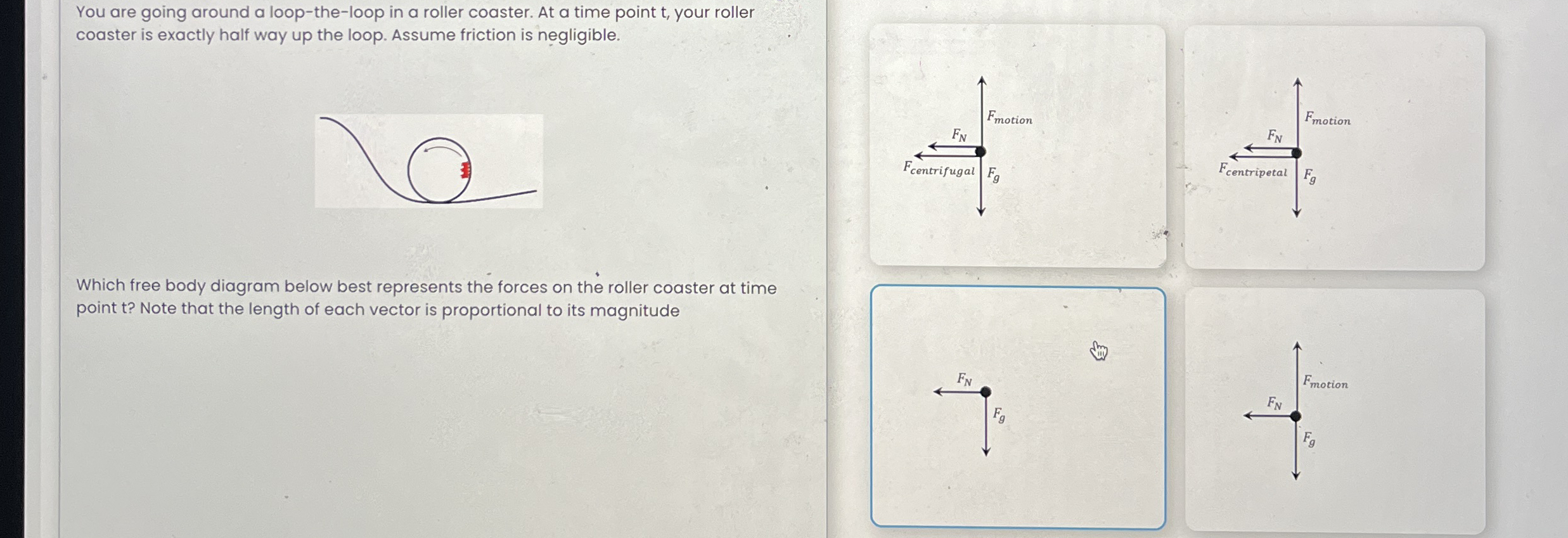 You are going around a loop - the - loop in a
