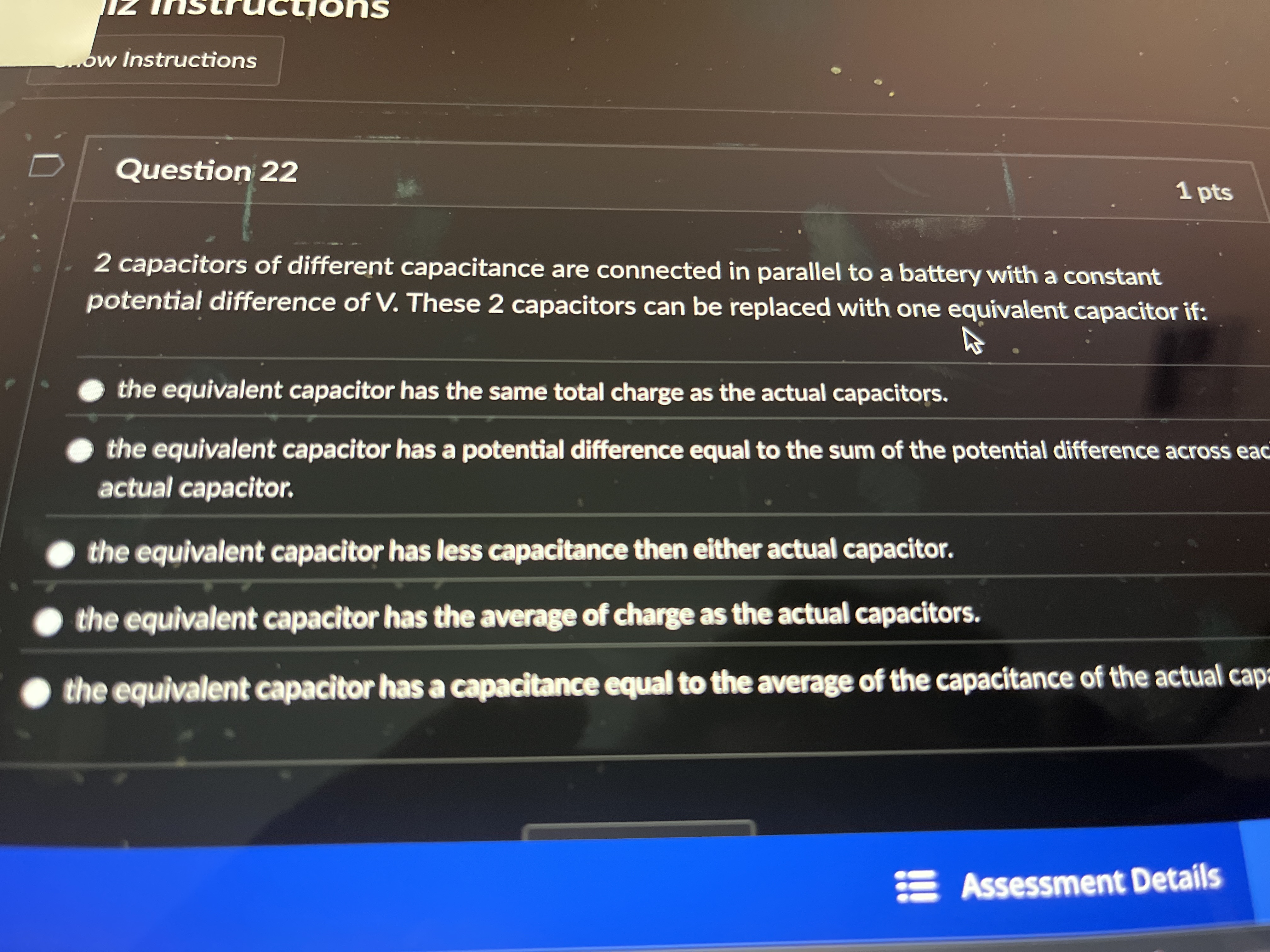 Question 2 2 2 capacitors of different