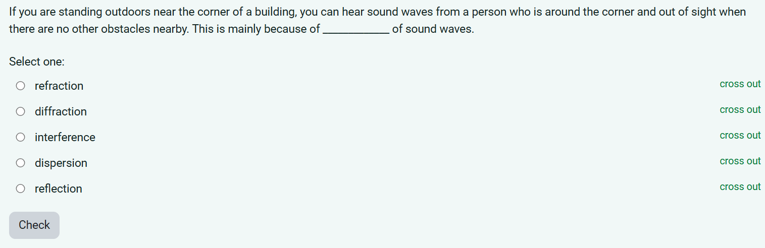 If you are standing outdoors near the corner of a