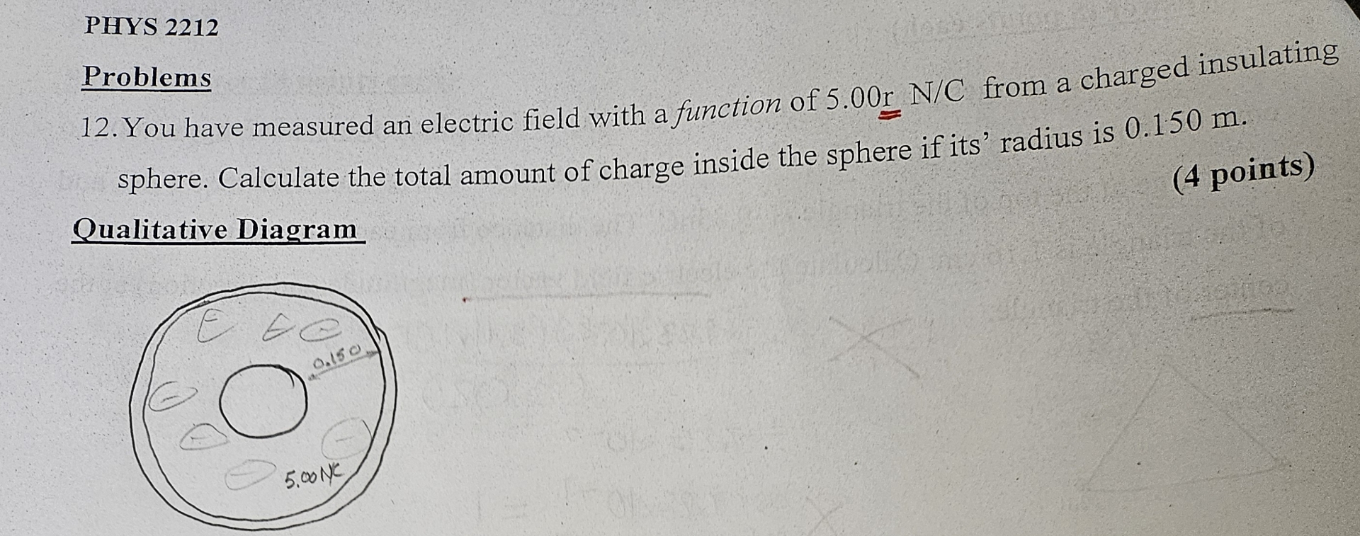 PHYS 2 2 1 2 Problems 1 2 . You have measured an