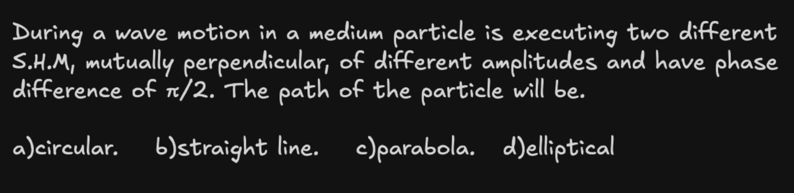 During a wave motion in a medium particle is