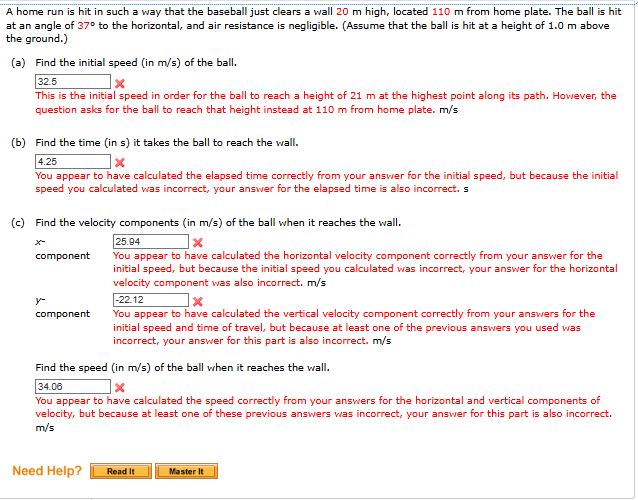 1 1 . ) A home run is hit in such a way that the