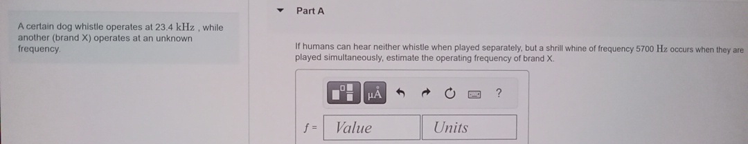 A certain dog whistle operates at 2 3 . 4 kHz ,