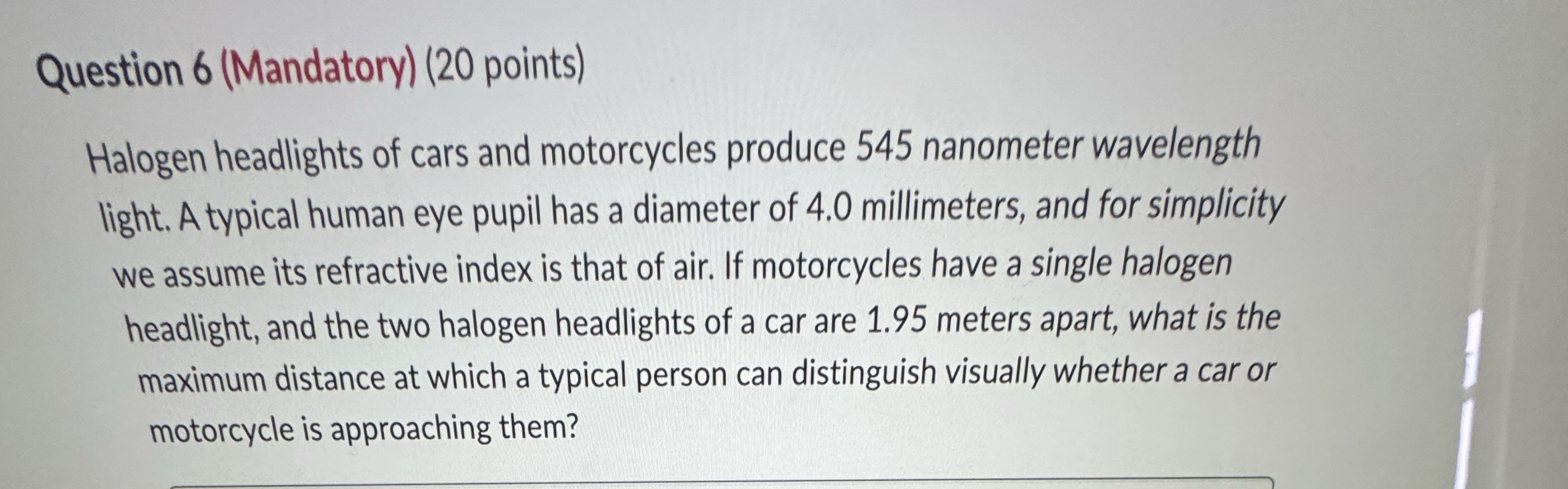 Question 6 ( Mandatory ) ( 2 0 points ) Halogen