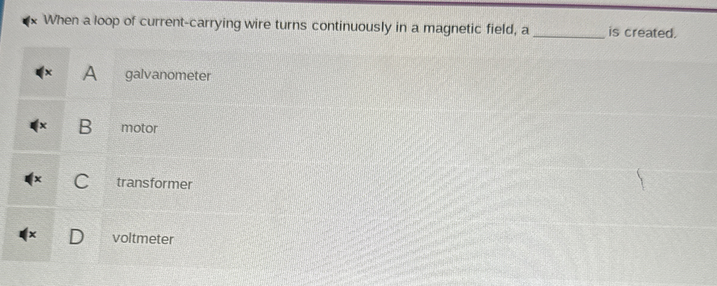 When a loop of current - carrying wire turns
