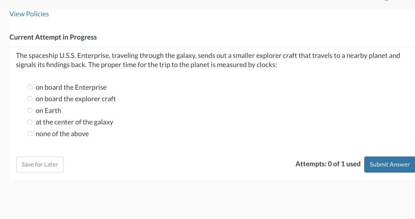 Current Attempt in Progress The spaceship U . S .