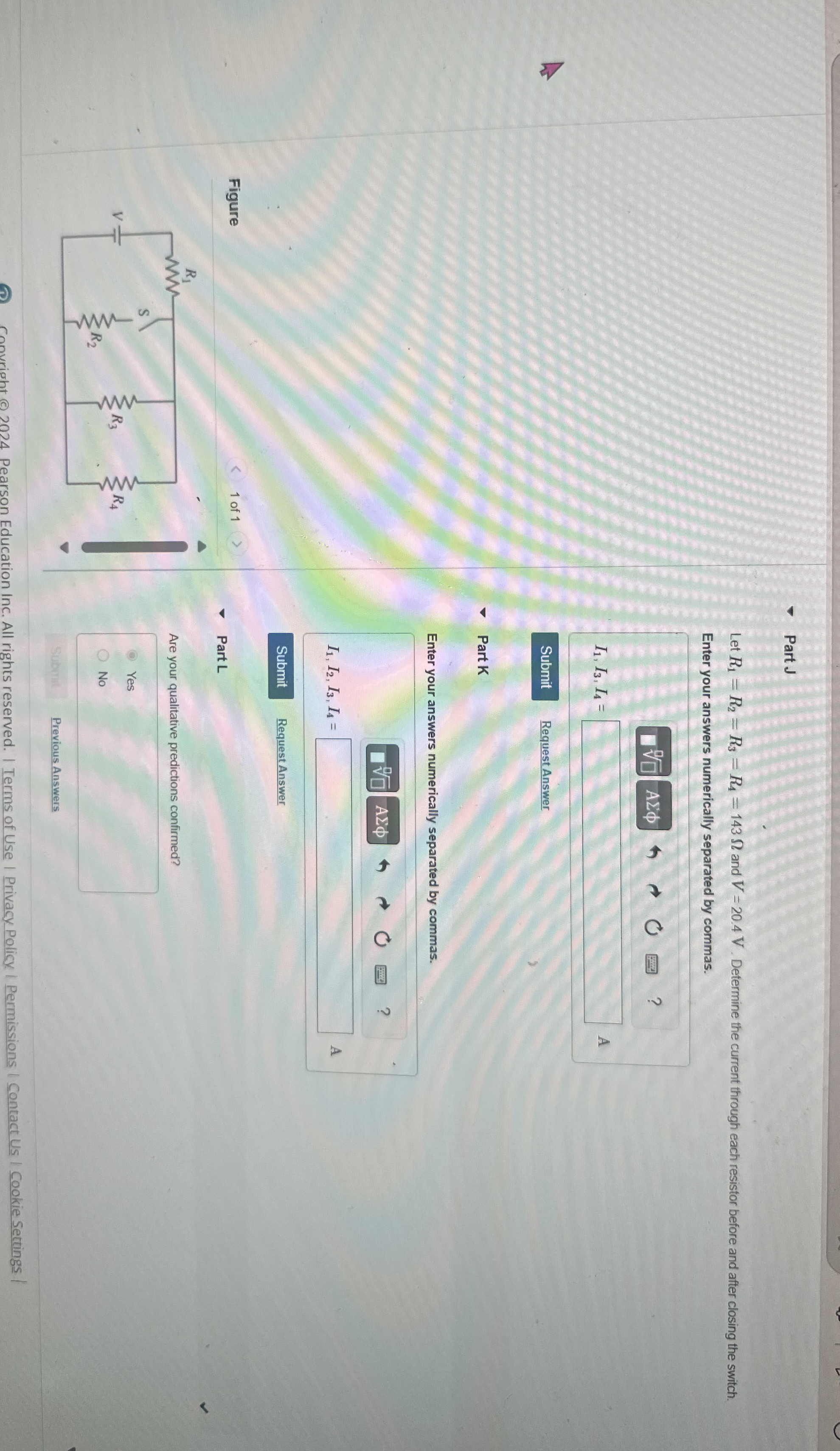 Can you complete parts j and k Part J Let R 1 = R