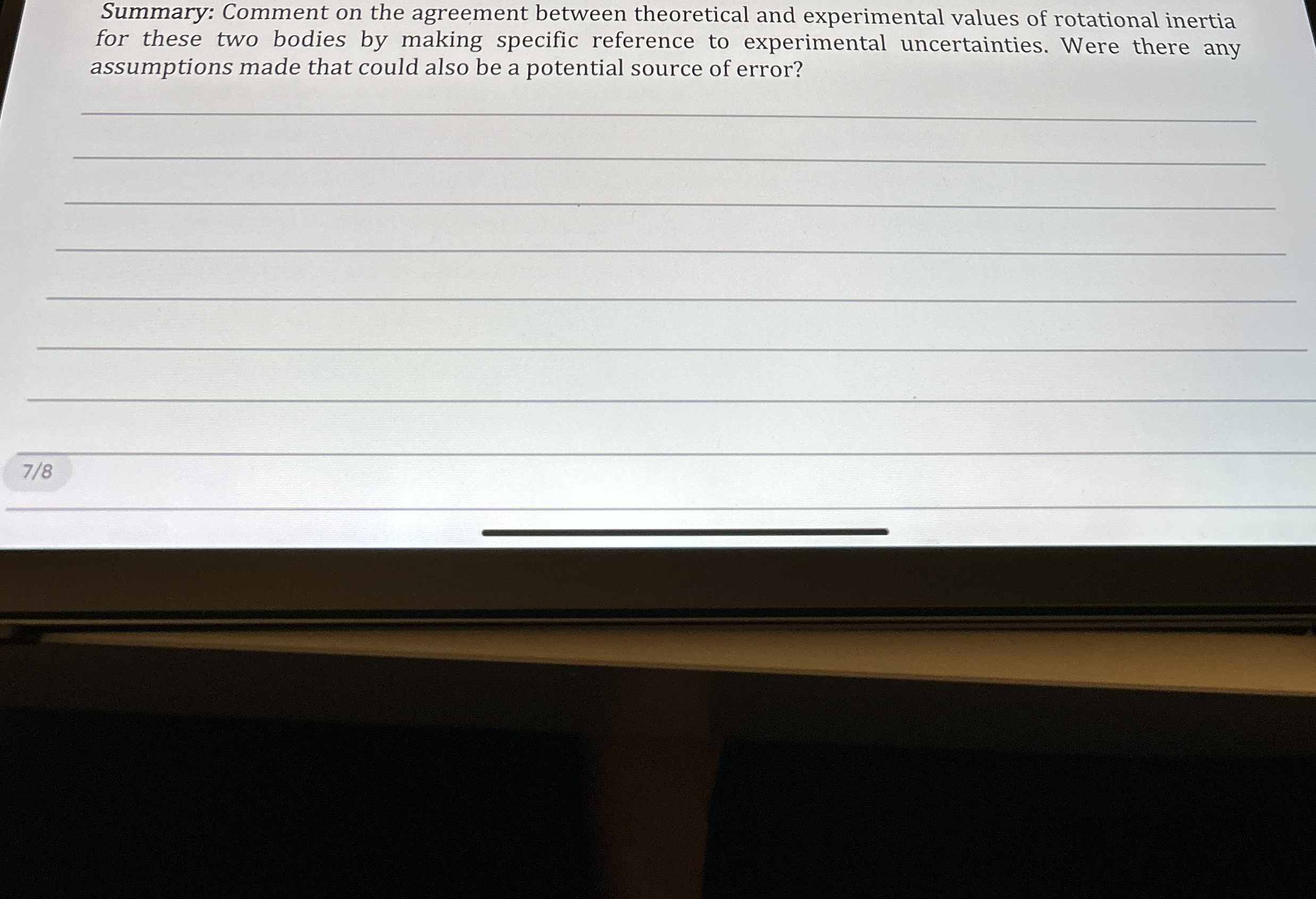 Summary: Comment on the agreement between