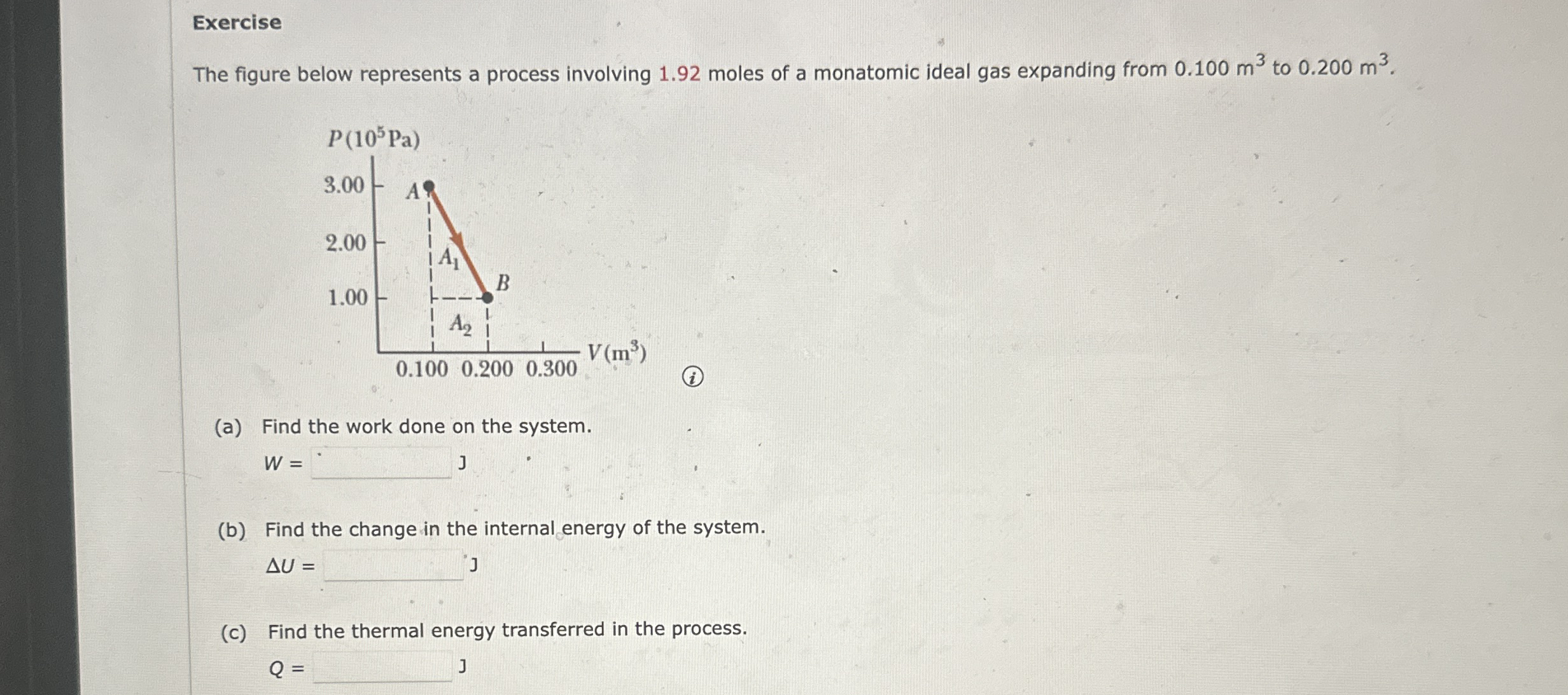 Exercise The figure below represents a process