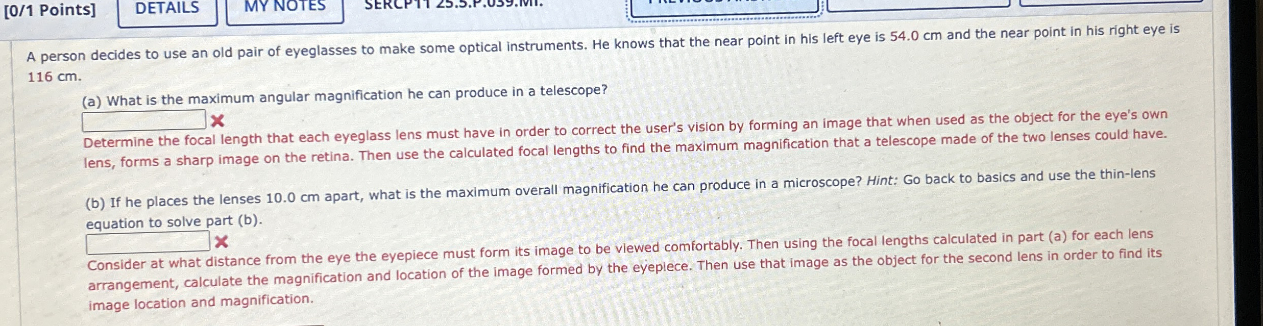 [ 0 / 1 Points ] MYNOTES SERCPTT L . . P .