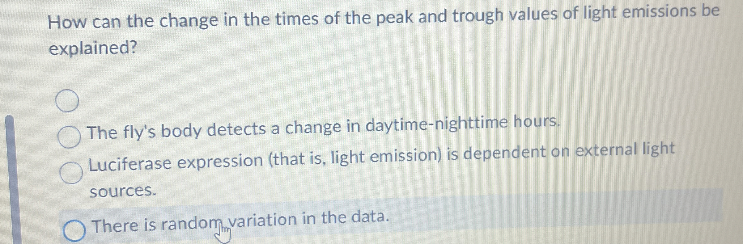 How can the change in the times of the peak and