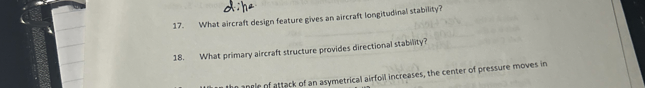 What aircraft design feature gives an aircraft