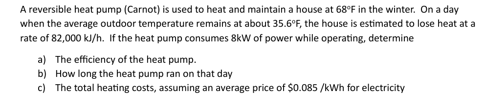 I need help with the following Thermodynamics