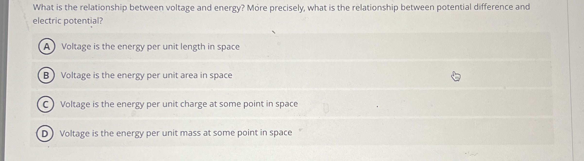 What is the relationship between voltage and