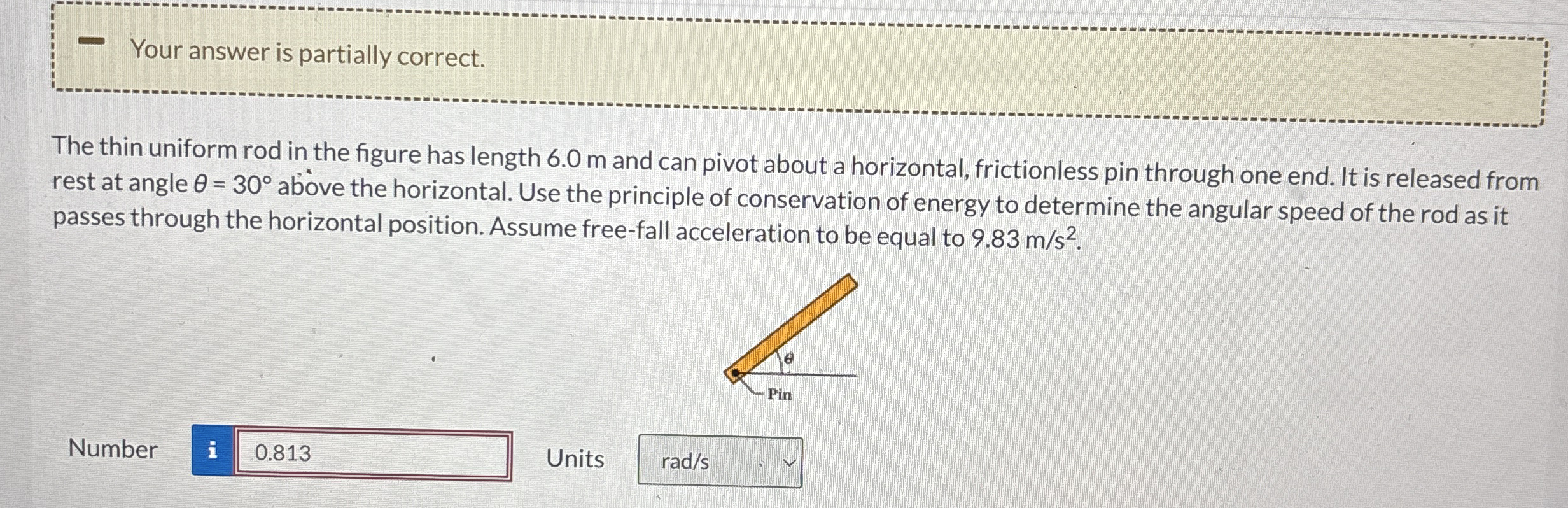 Your answer is partially correct. The thin