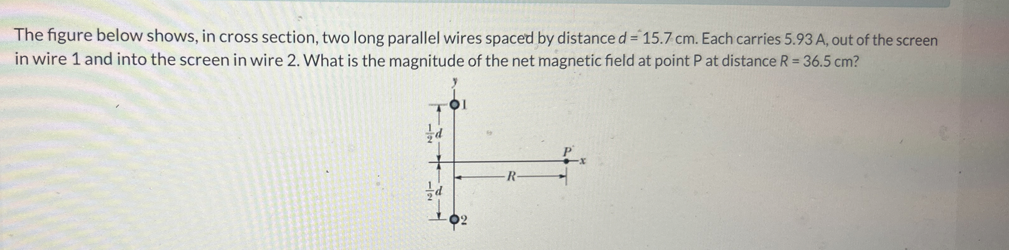 The figure below shows, in cross section, two