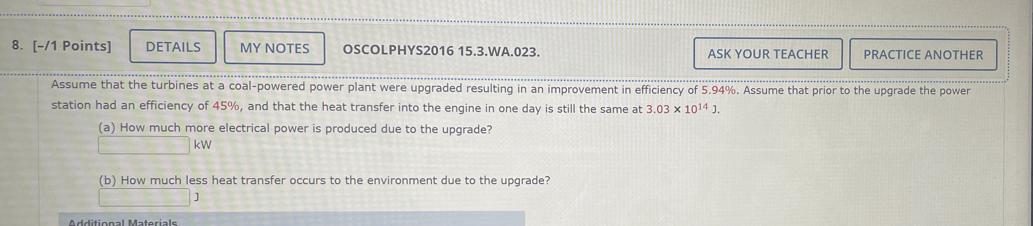 [ - / 1 Points ] OSCOLPHYS 2 0 1 6 1 5 . 3 . WA .