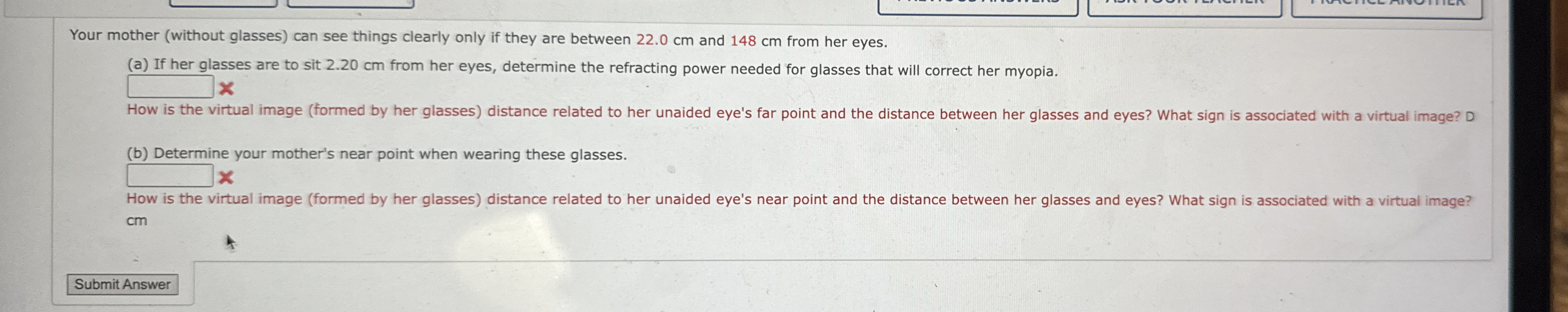 Your mother ( without glasses ) can see things