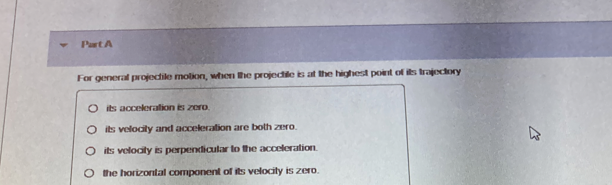 Parca For general projedile molion, when the