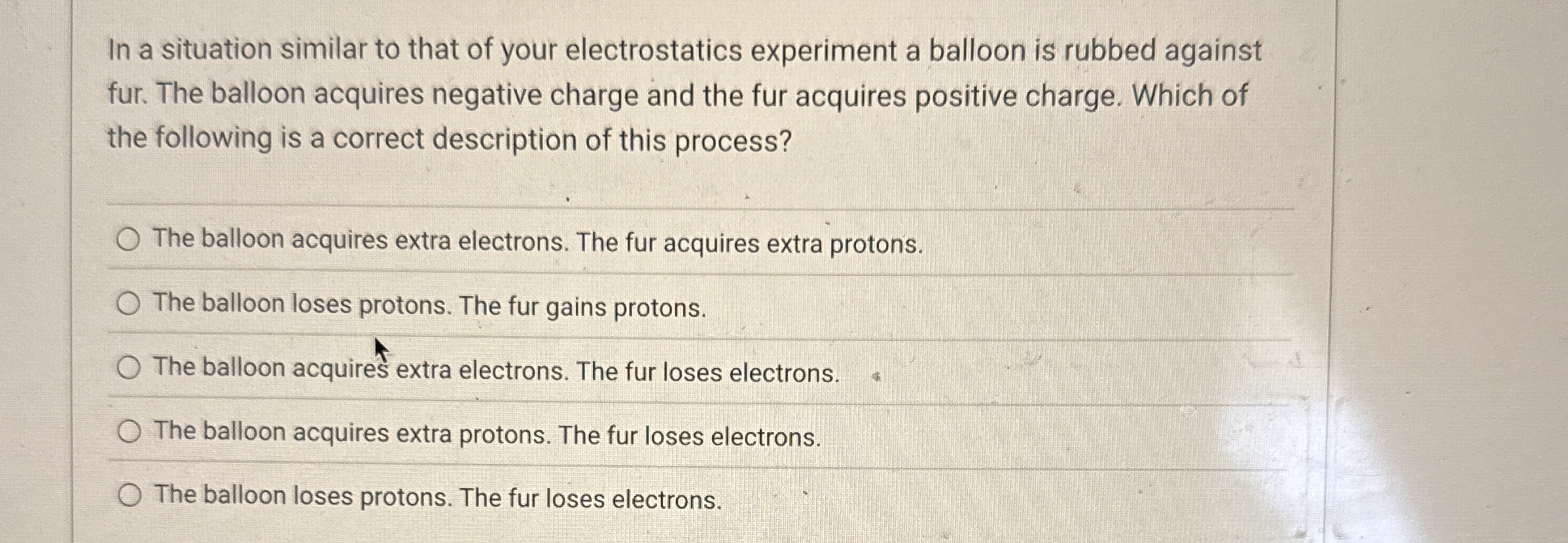 In a situation similar to that of your