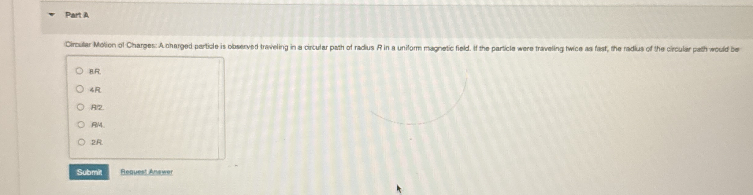 Parta Oircular Motion of Charges: A charged
