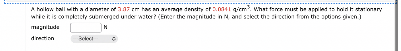 A hollow ball with a diameter of 3 . 8 7 cm has