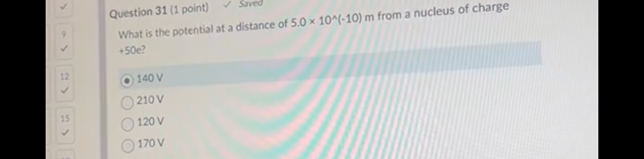 Question 3 1 ( 1 point ) Soved What is the