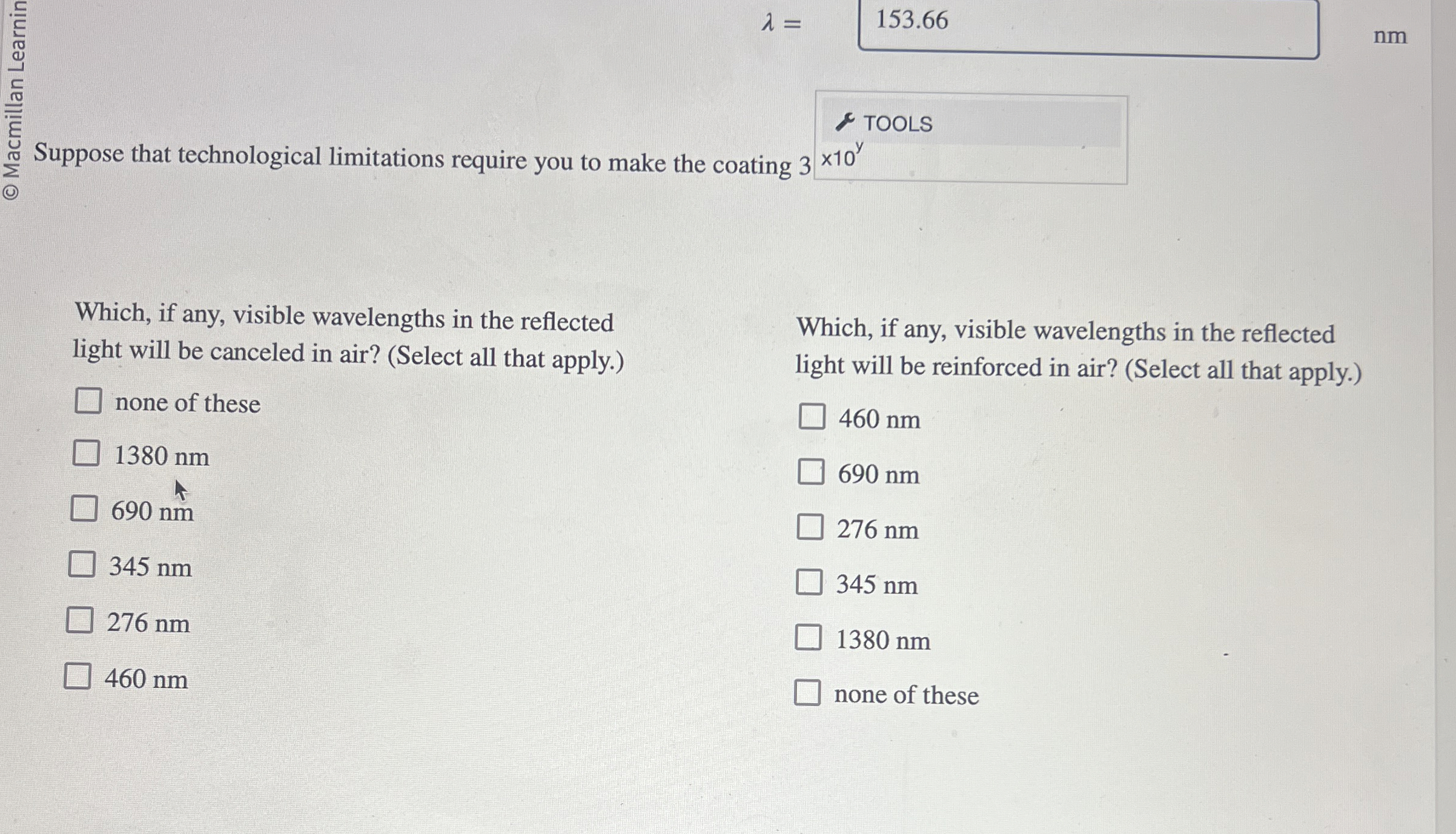 = 1 5 3 . 6 6 nm Suppose that technological