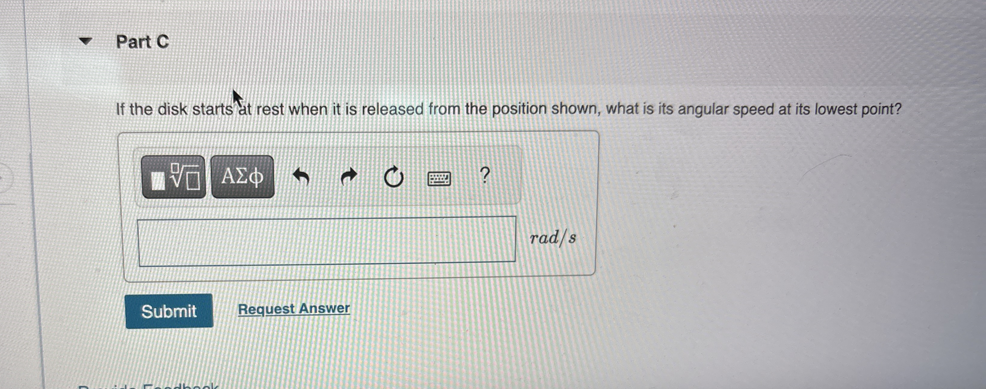 A small disk ( mass 5 kg , radius 3 0 cm , and