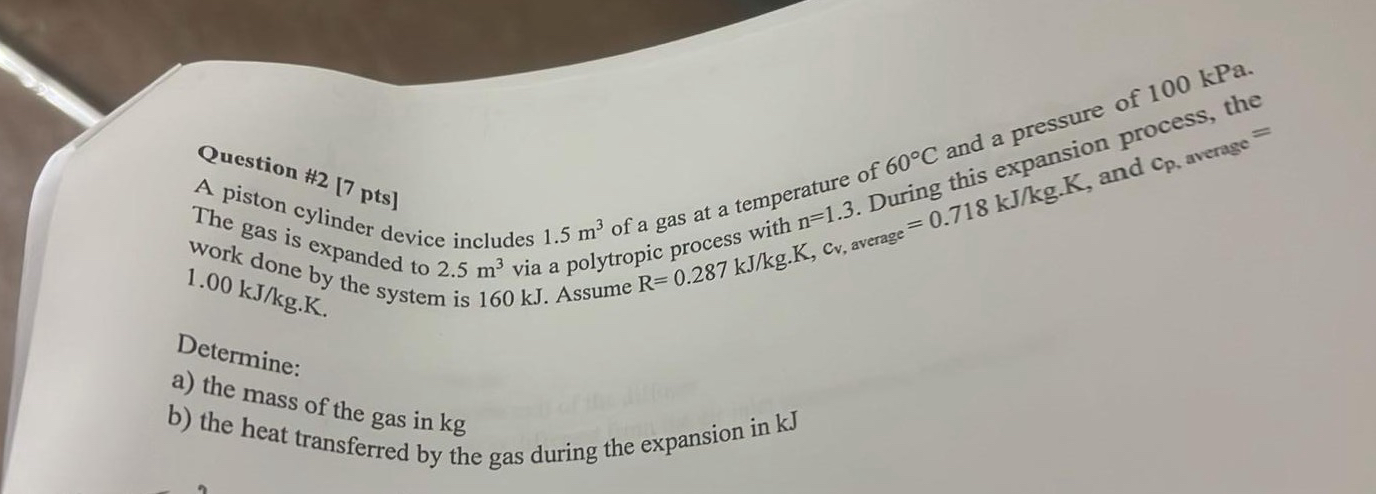 Question # 2 7 p t s Thiston cylinder device