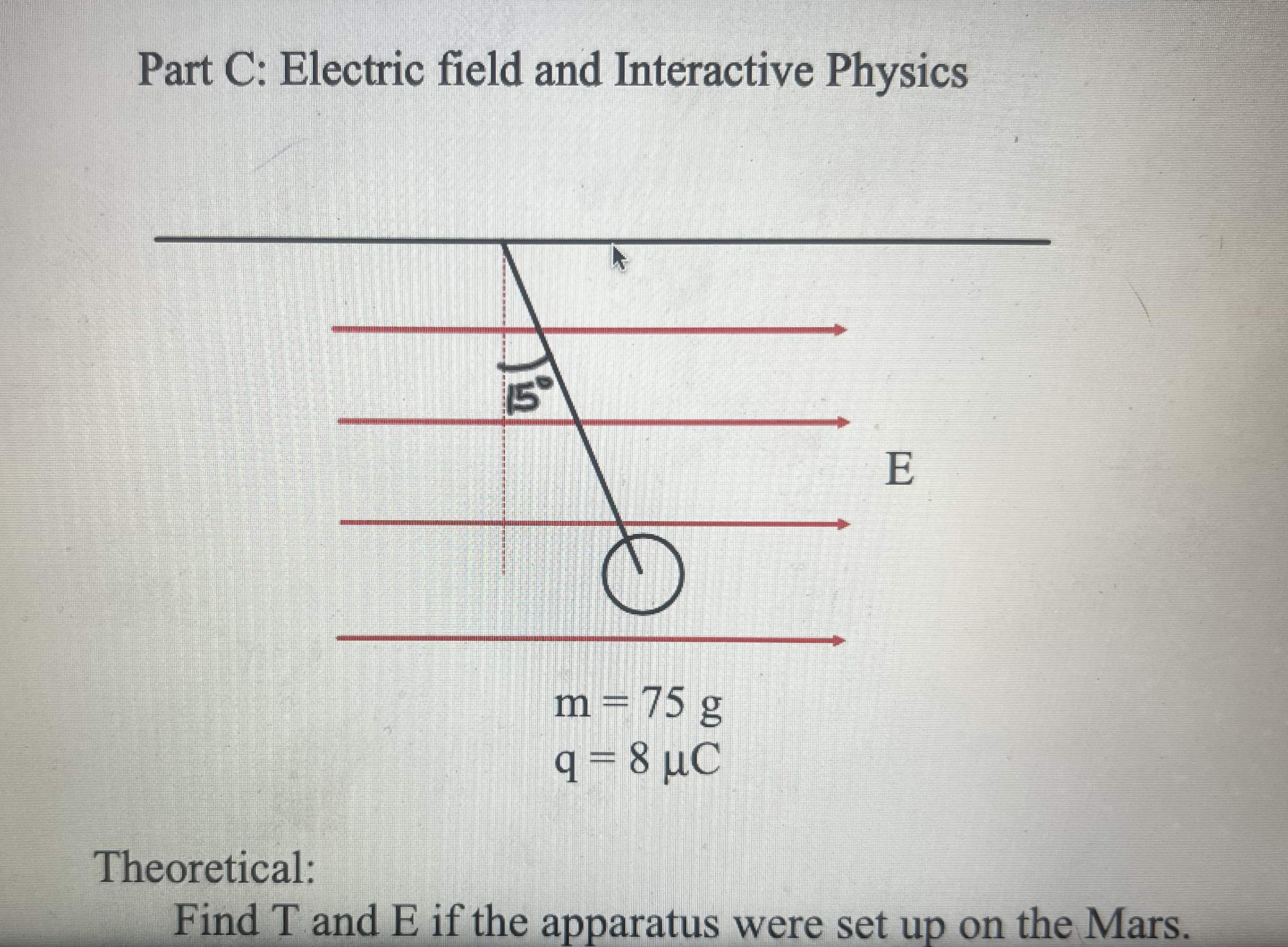 Part C: Electric field and Interactive Physics m