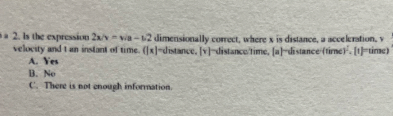 1 a 2 . Is the expression 2 x v = via - 1 2