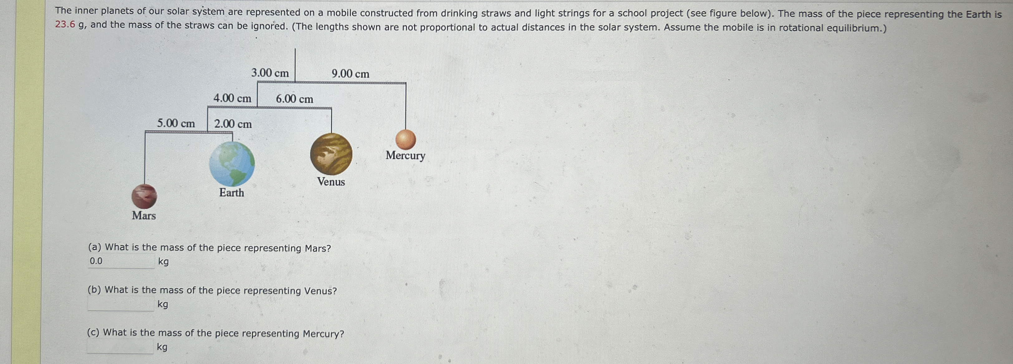 2 3 . 6 g , and the mass of the straws can be