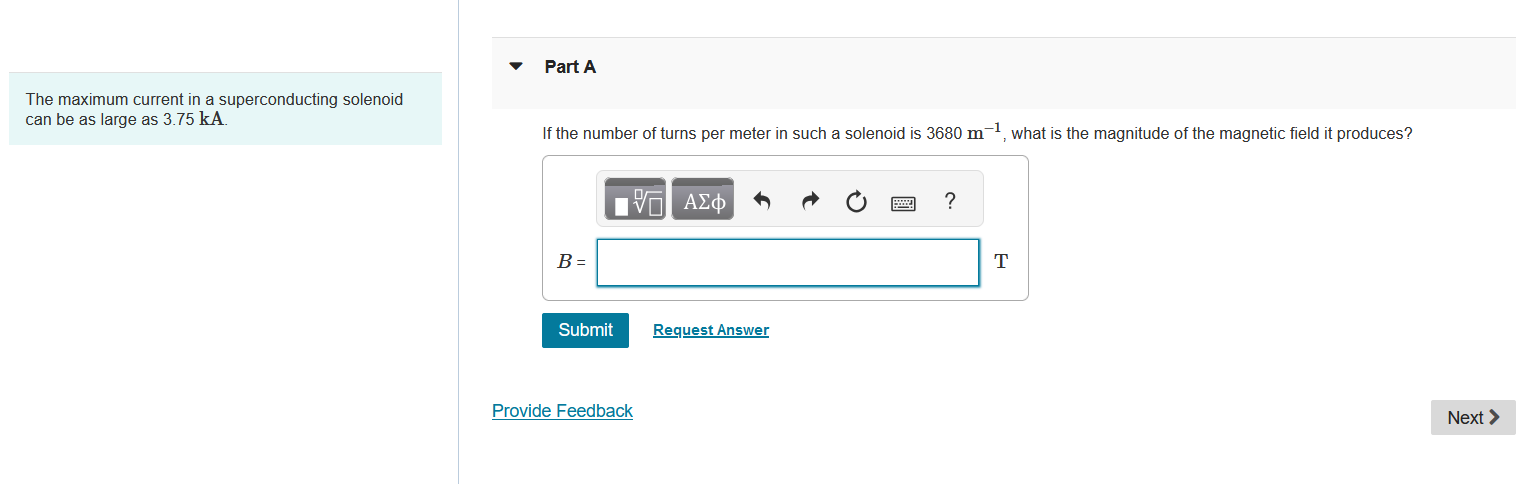 The maximum current in a superconducting solenoid