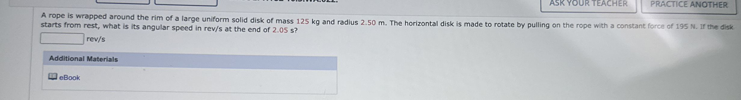 A rope is wrapped around the rim of a large
