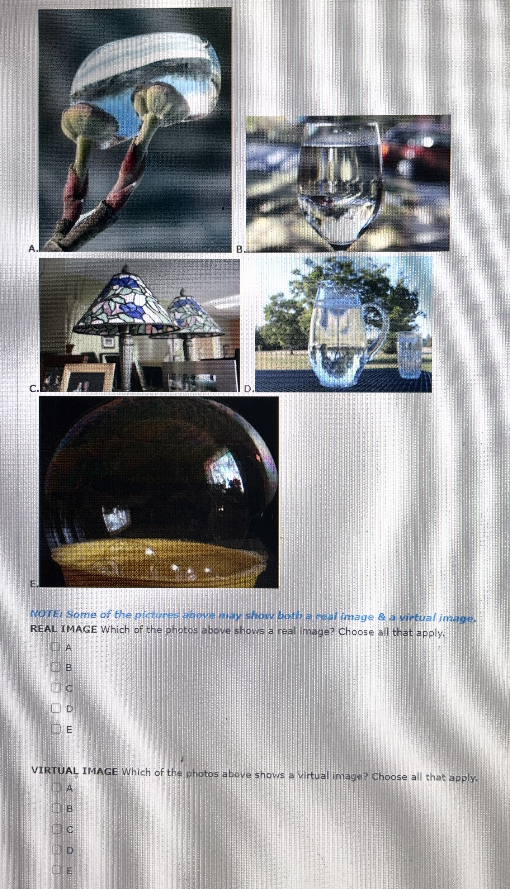 NOTE: Some of the pictures above may show both a