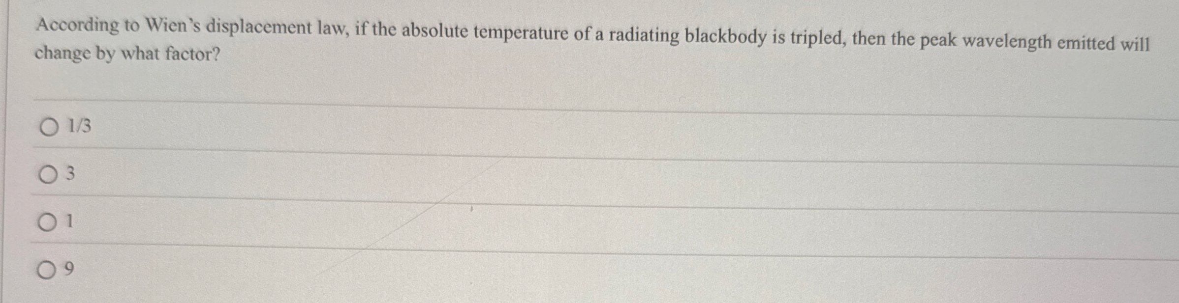 According to Wien's displacement law, if the