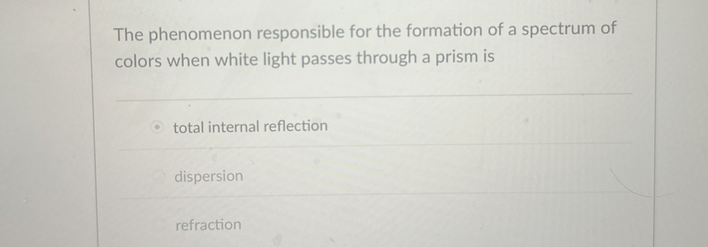 The phenomenon responsible for the formation of a