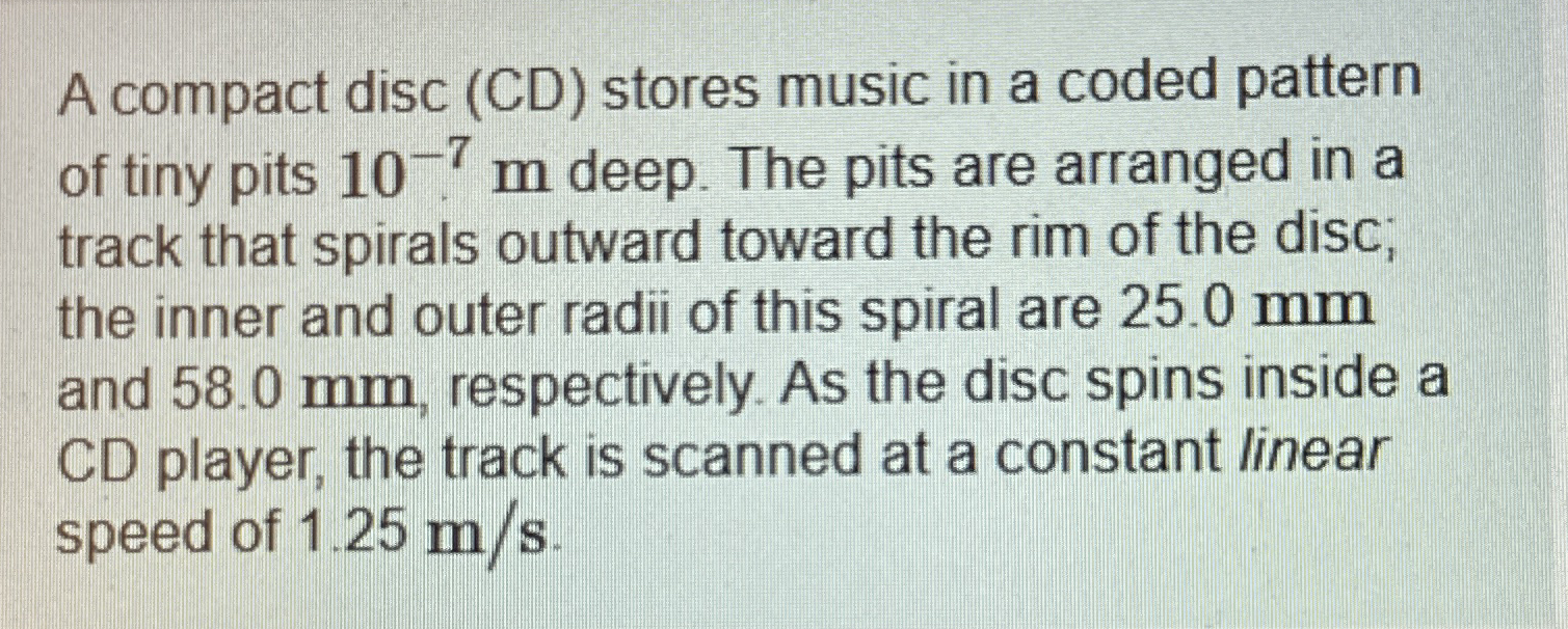 A compact disc ( CD ) stores music in a coded