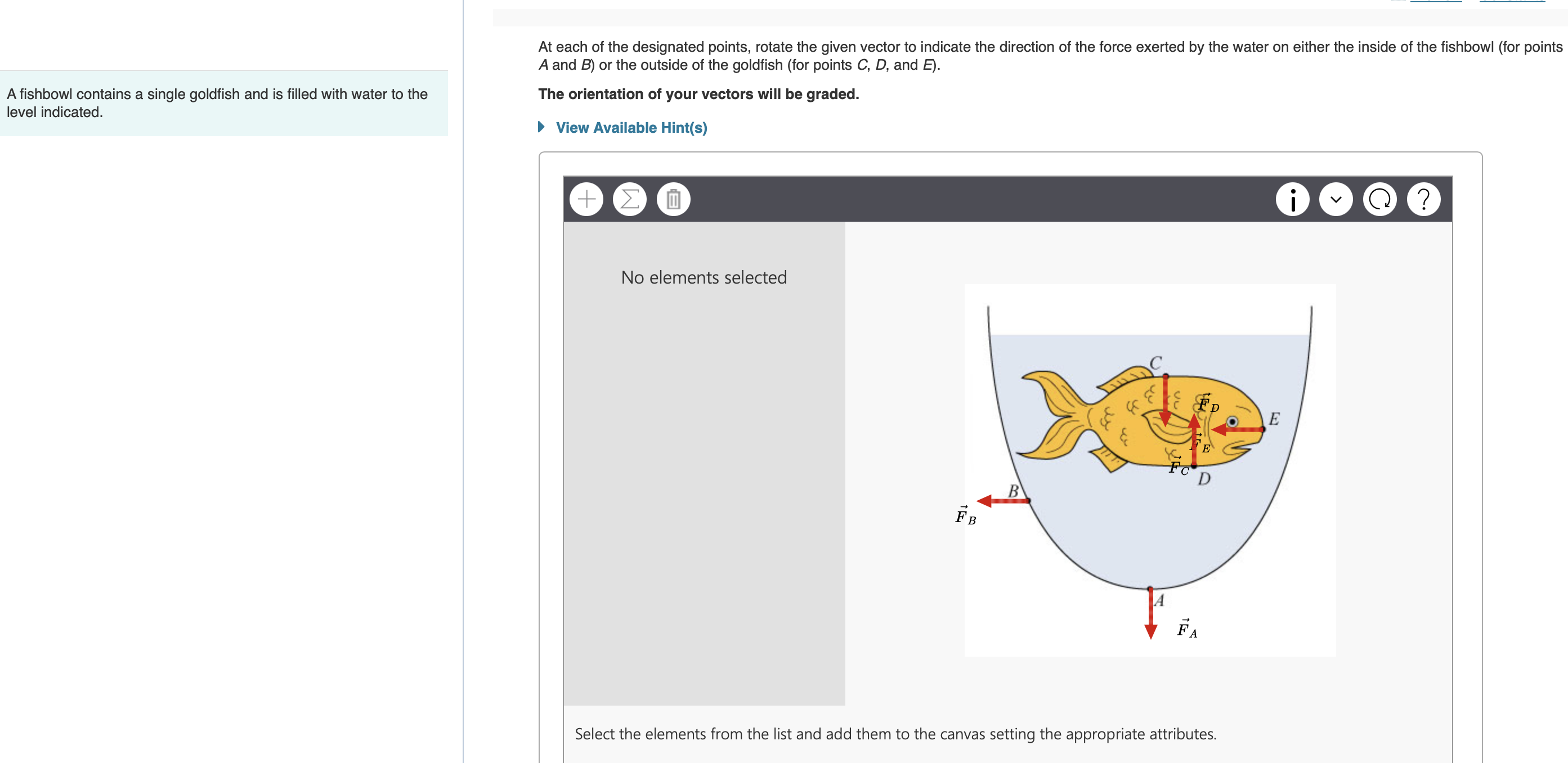 A fishbowl contains a single goldfish and is