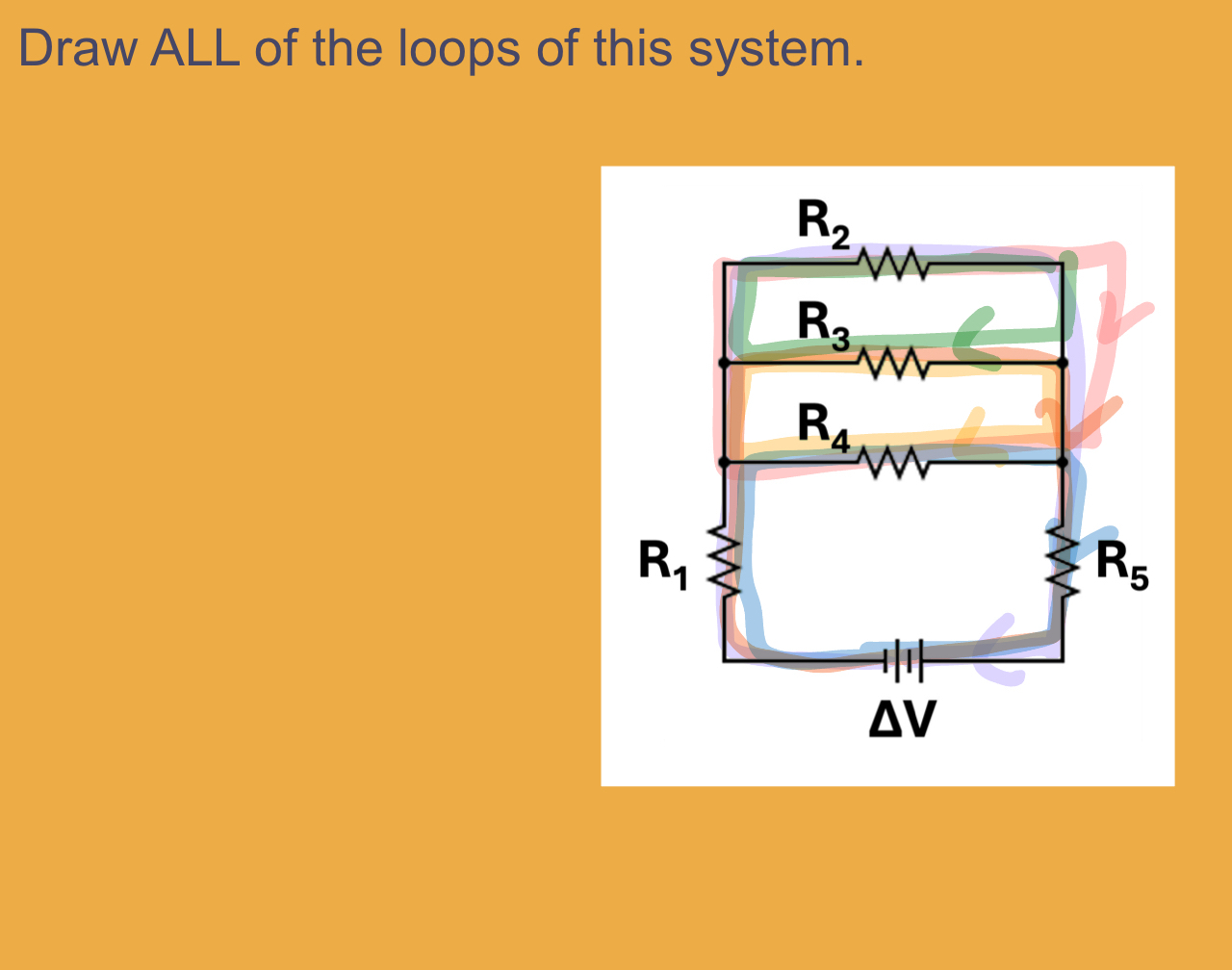 Draw ALL of the loops of this system ( Be detail )