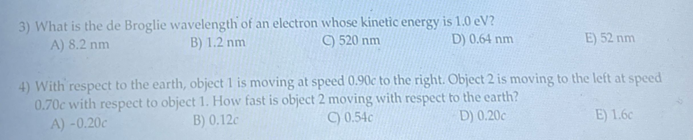 Please show the work for both. What is the de