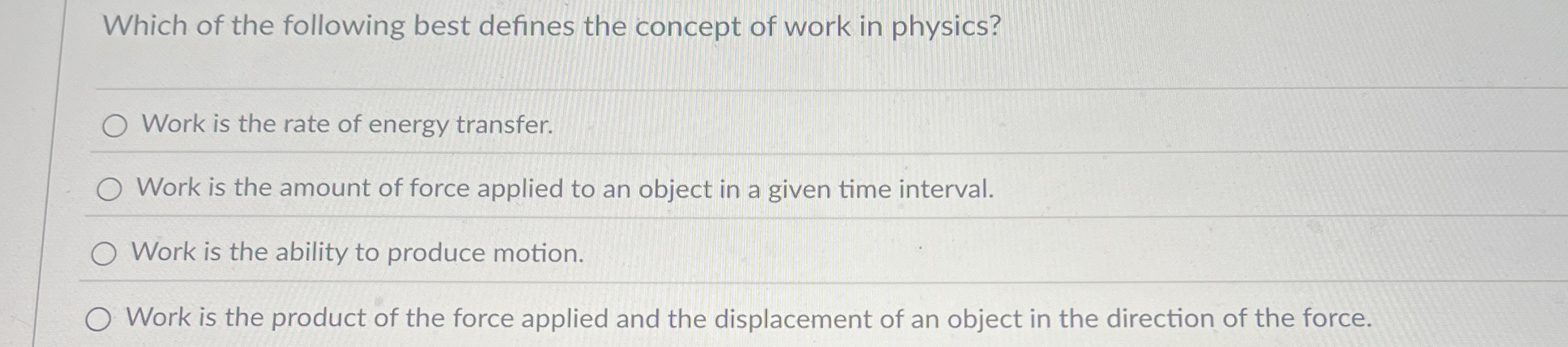 Which of the following best defines the concept