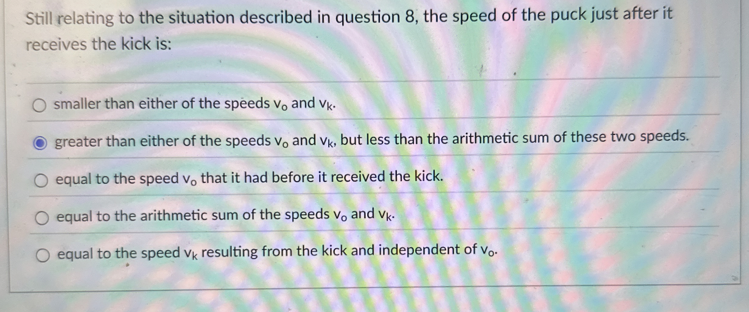 Still relating to the situation described in