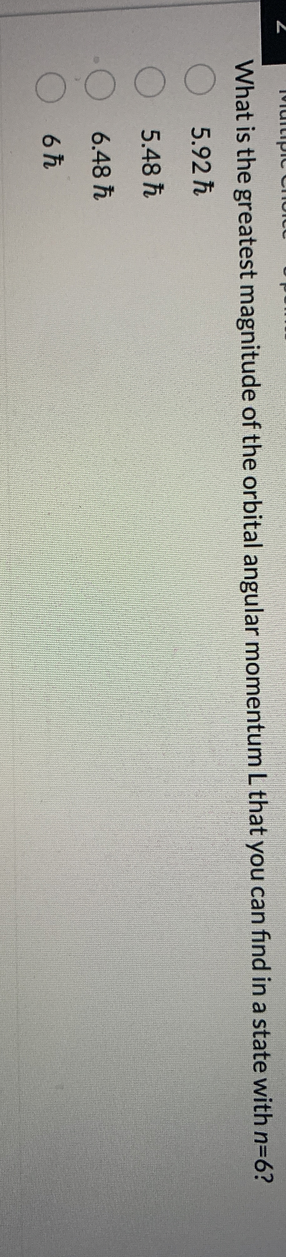 What is the greatest magnitude of the orbital