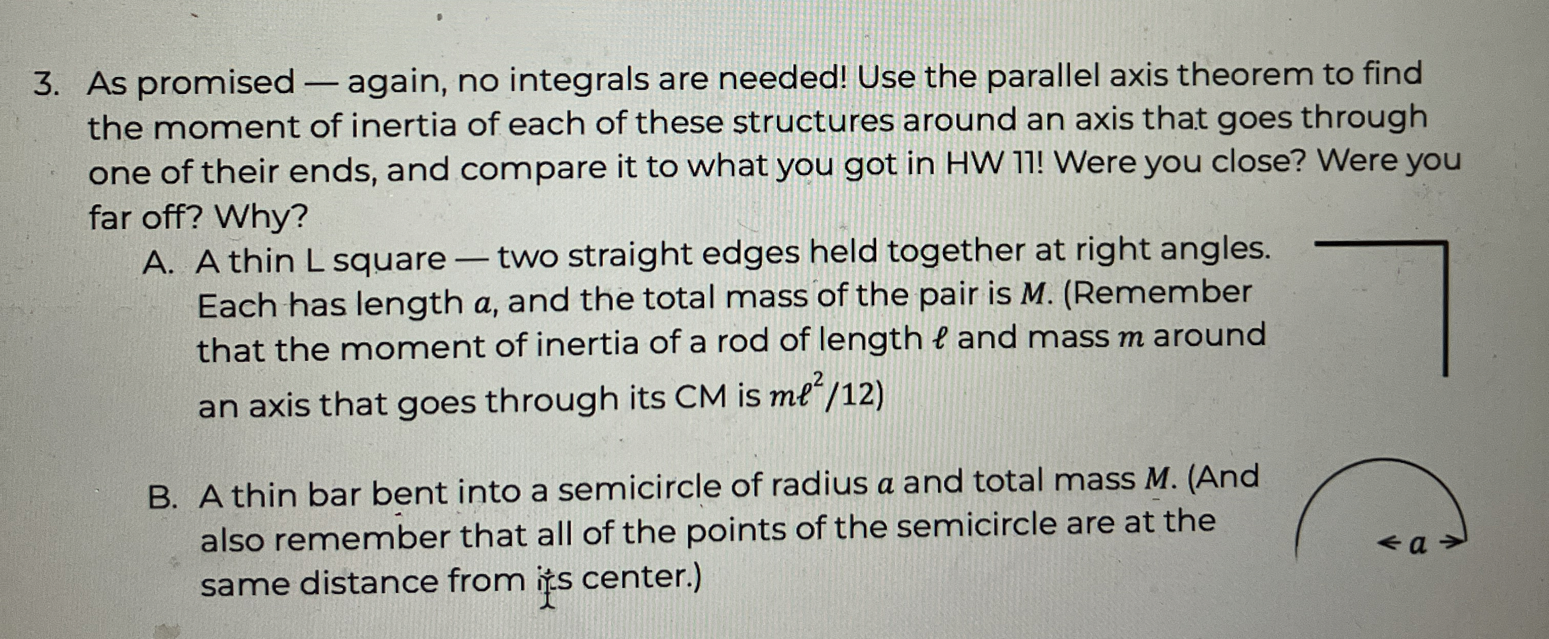 As promised - again, no integrals are needed! Use