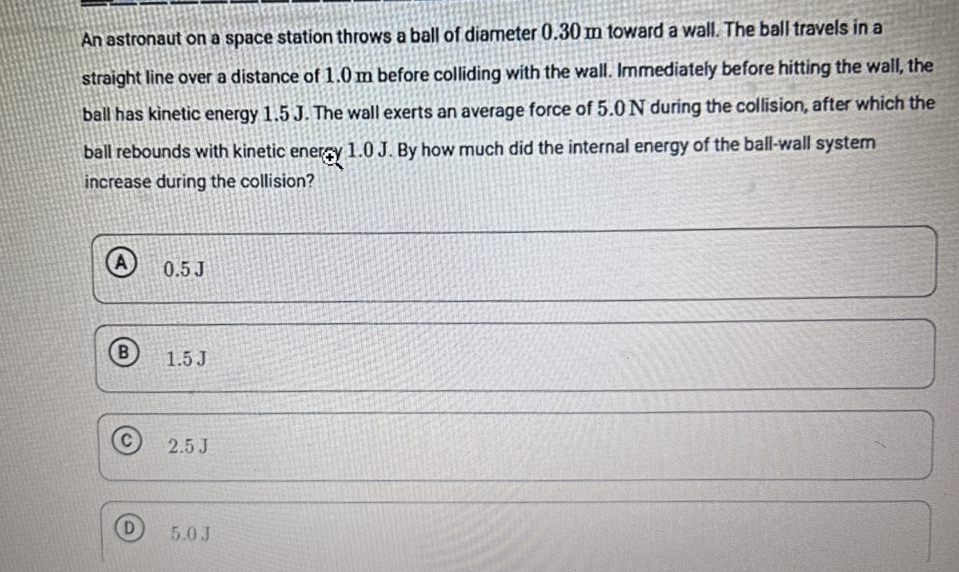 An astronaut on a space station throws a ball of