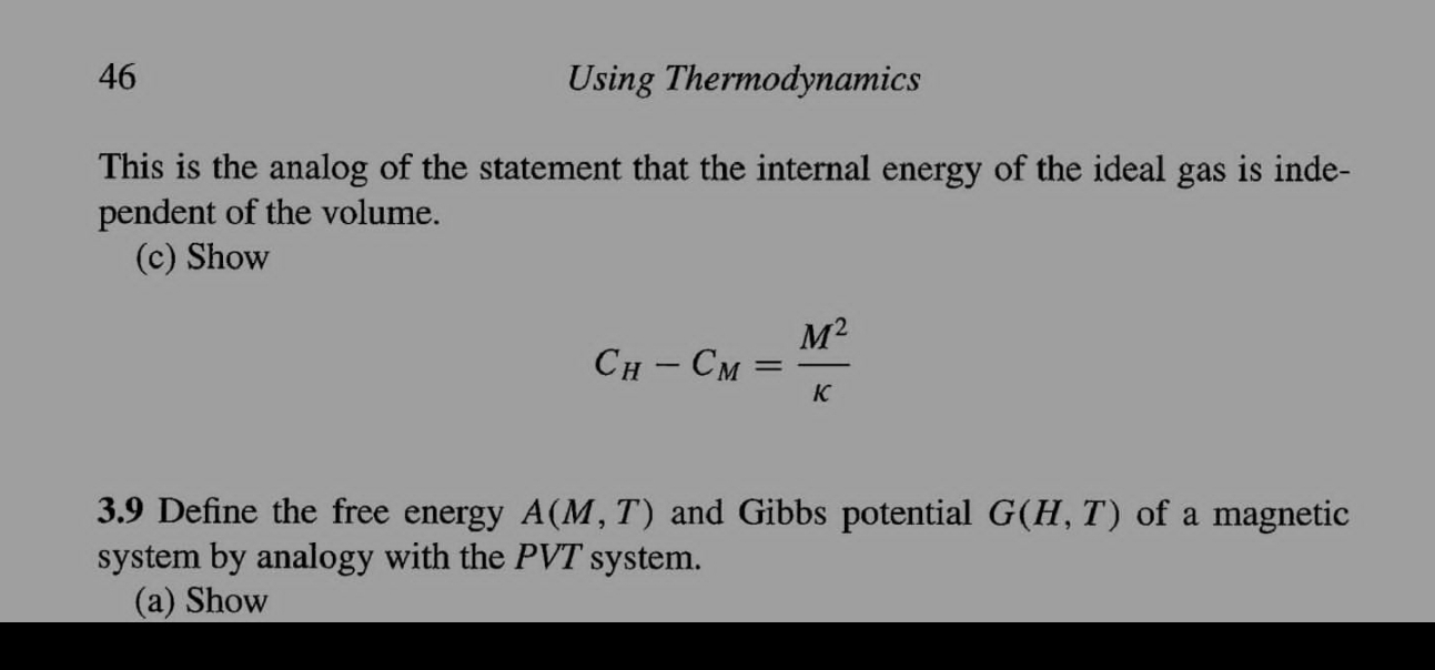 4 6 Using Thermodynamics This is the analog of