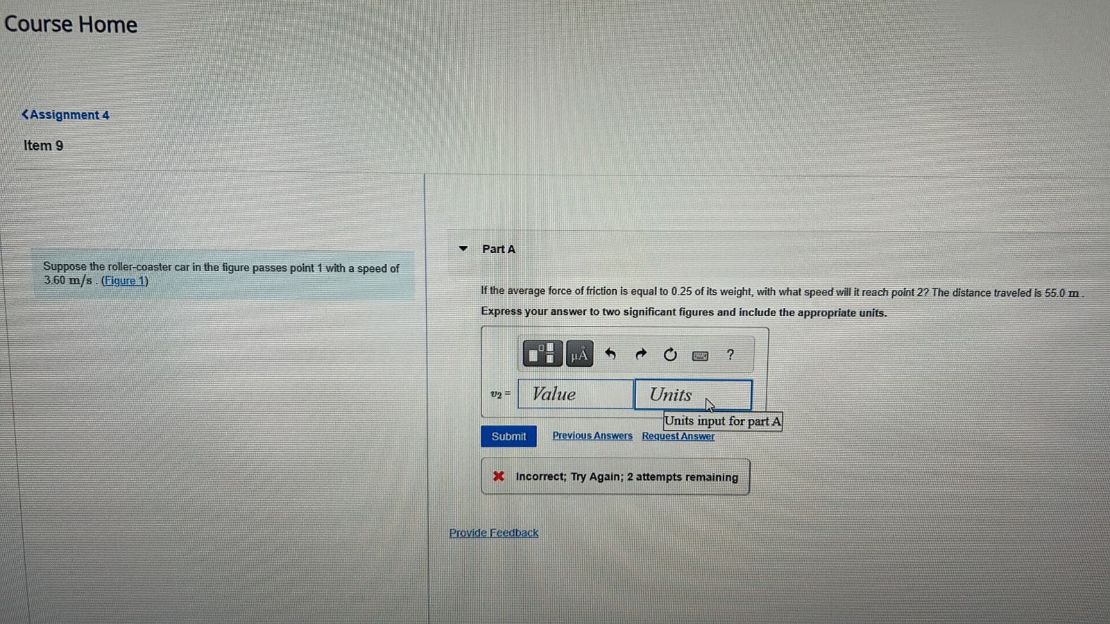 Item 9 Suppose the roller - coaster car in the