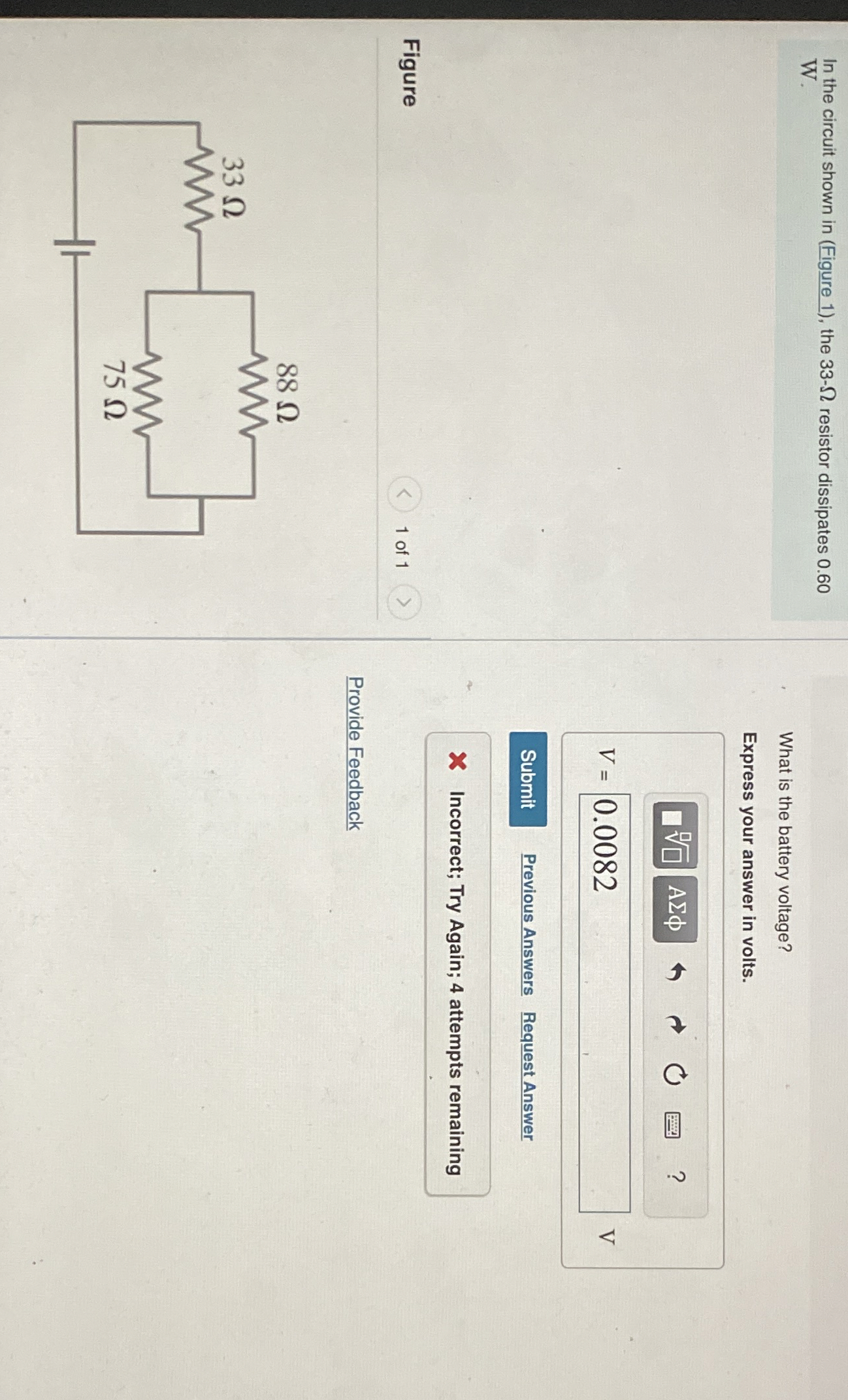 In the circuit shown in ( Figure 1 ) , the 3 3 -